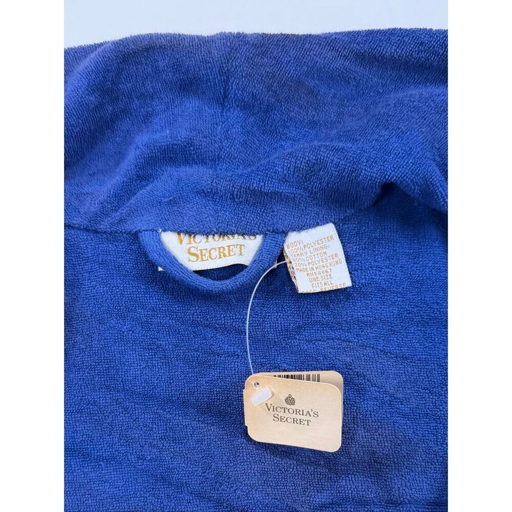 NWT Vintage Gold Label Victoria’s Secret Floral Bathrobe Lined Belted w Pockets - Picture 2 of 8